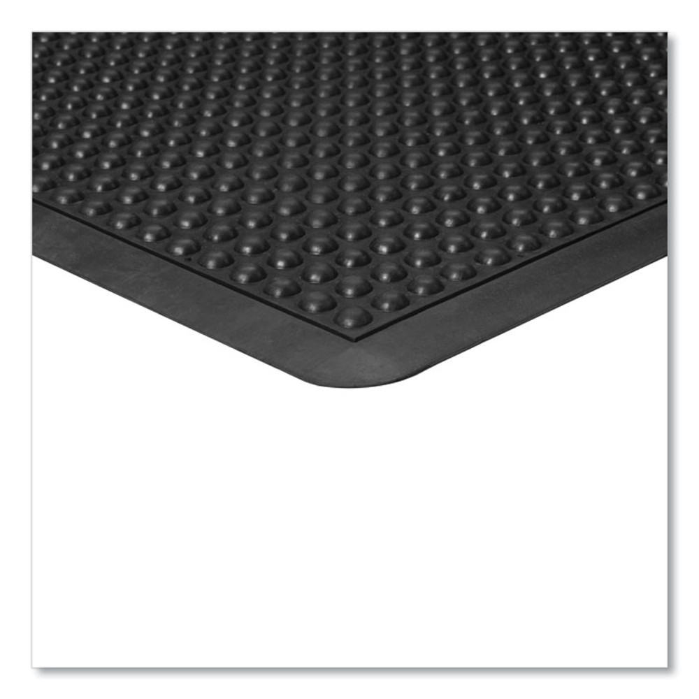 APACHE MILLS 042023 Bubble Flex Anti-Fatigue Mat, Rectangular, Black Crush-Resistant Non-Slip Surface, 24" x 36"