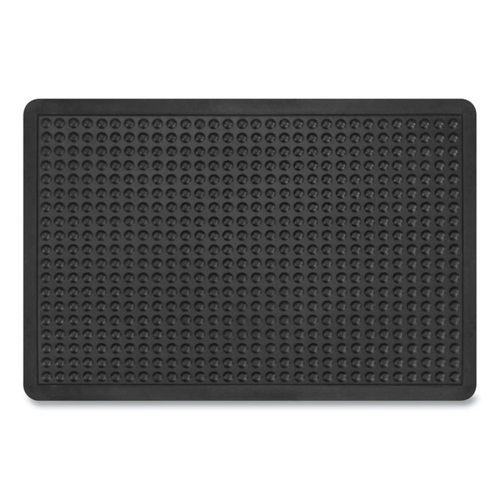 APACHE MILLS 042023 Bubble Flex Anti-Fatigue Mat, Rectangular, Black Crush-Resistant Non-Slip Surface, 24" x 36"