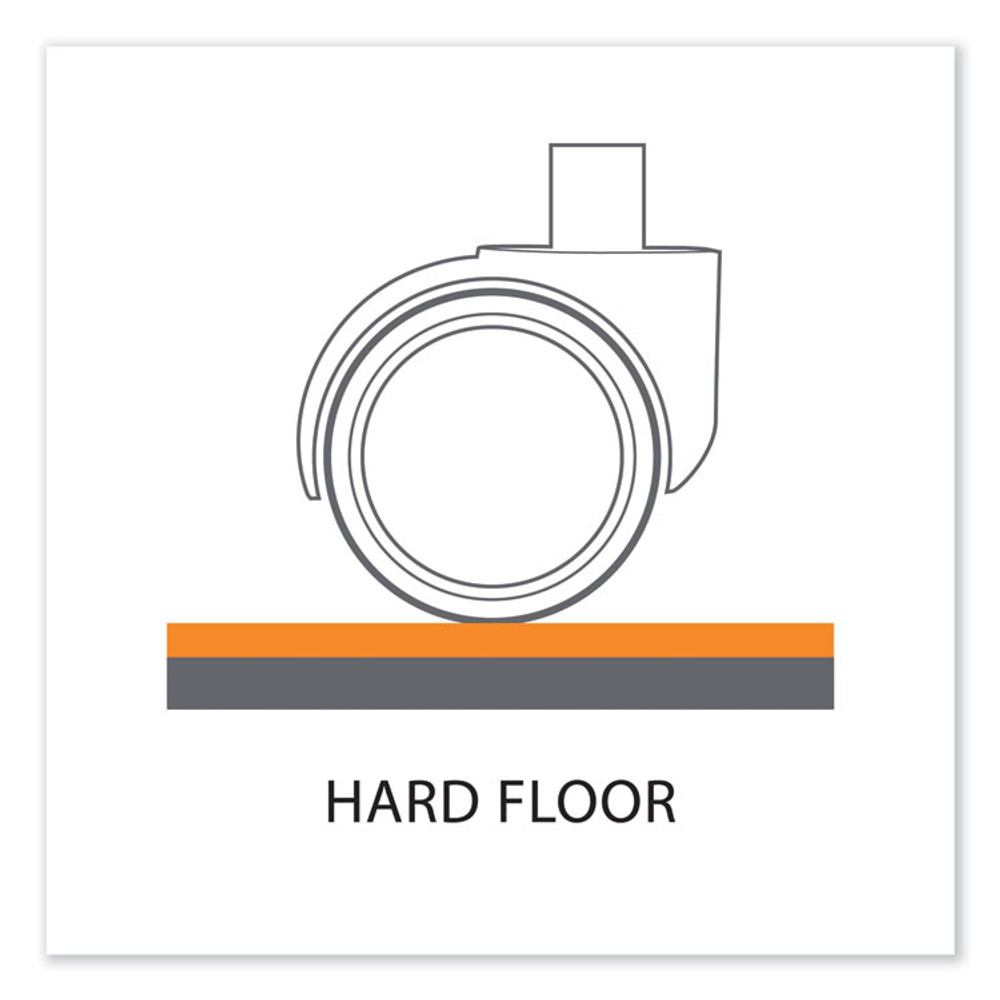 E.S. ROBBINS ES 132431 EverLife Chair Mat for Hard Floors, Heavy Use, Rectangular, 48 x 72, Clear