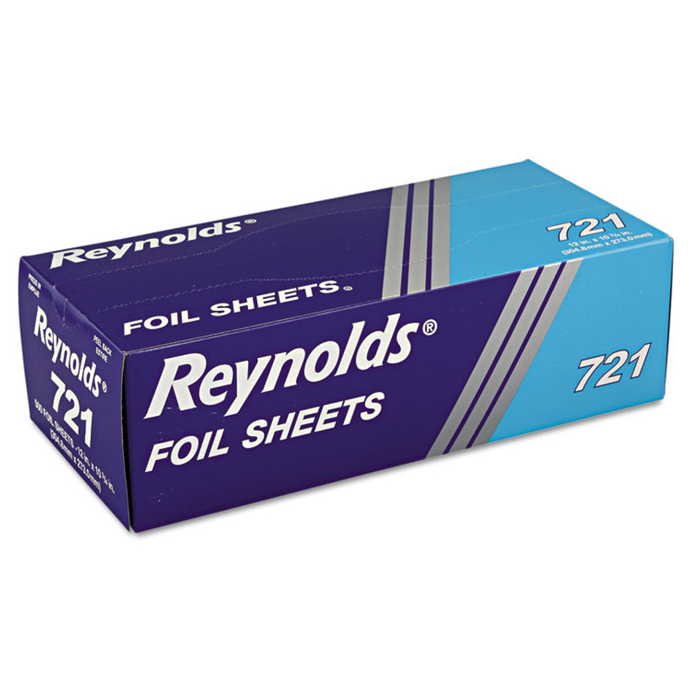 REYNOLDS FOOD PACKAGING Wrap® 721 Interfolded Aluminum Foil Sheets, 10.75 x 12, 500/Box, 6 Boxes/Carton
