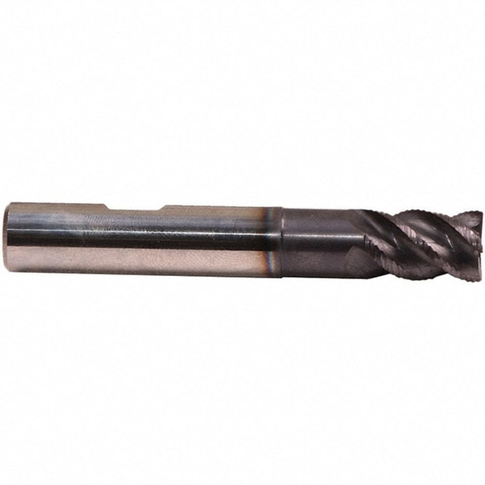 Emuge 2869AZ.0750 3/4" Diam 4-Flute 45° Solid Carbide Square Roughing & Finishing End Mill