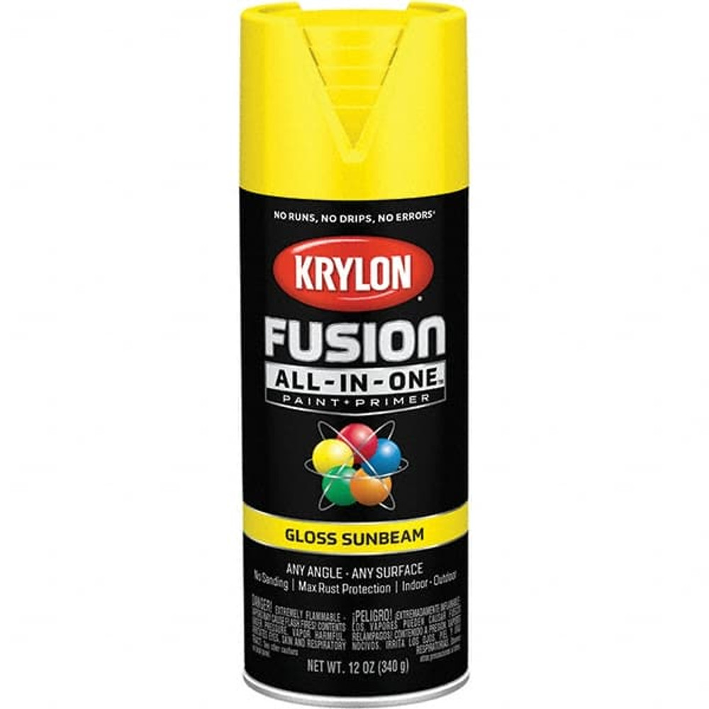 Krylon K02725007 Acrylic Enamel Spray Paint: Sunbeam, Gloss, 12 oz