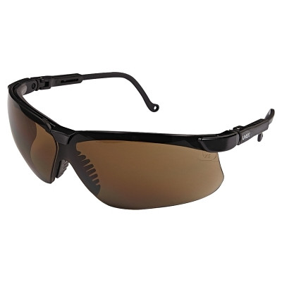 Honeywell Honeywell Uvex® Uvex Genesis® Safety Eyewear, S3201, Espresso Tint, Ultra-dura® HC Coating,  Polycarbonate Lens/Frame, Black