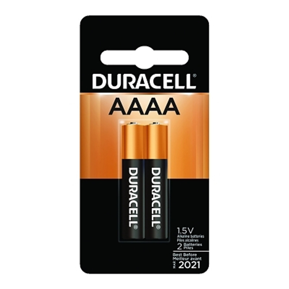 Duracell® CopperTop Alkaline Battery, 1.5V, AAAA, 2 EA/PK