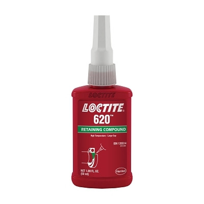 Henkel Corporation Loctite® 620™ Retaining Compound High Temperature, 250 mL Bottle, Green, 3800 psi