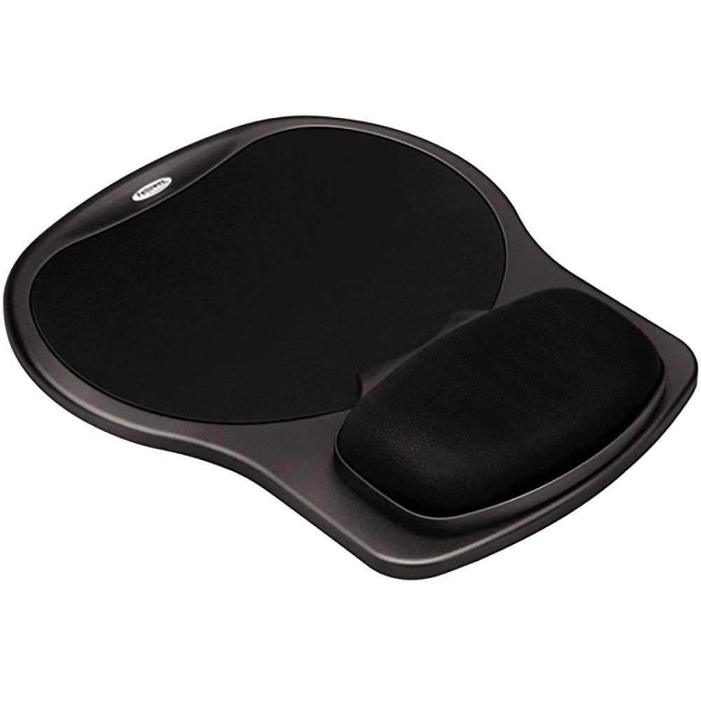 FELLOWES FEL93730 . Easy Glide Gel Mouse Pad w/Wrist Rest, 10 x 12 X 1 1/2, Black