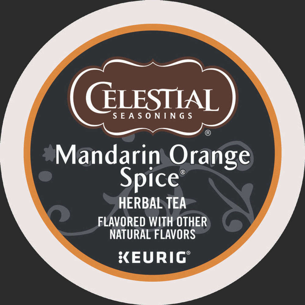 KEURIG DR PEPPER Celestial Seasonings® 14735 Mandarin Orange Spice Herb Tea K-Cups 24/Box