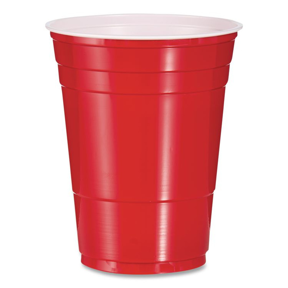 DART P16R SOLO Party Plastic Cold Drink Cups, 16 oz, Red, 50/Bag, 20 Bags/Carton