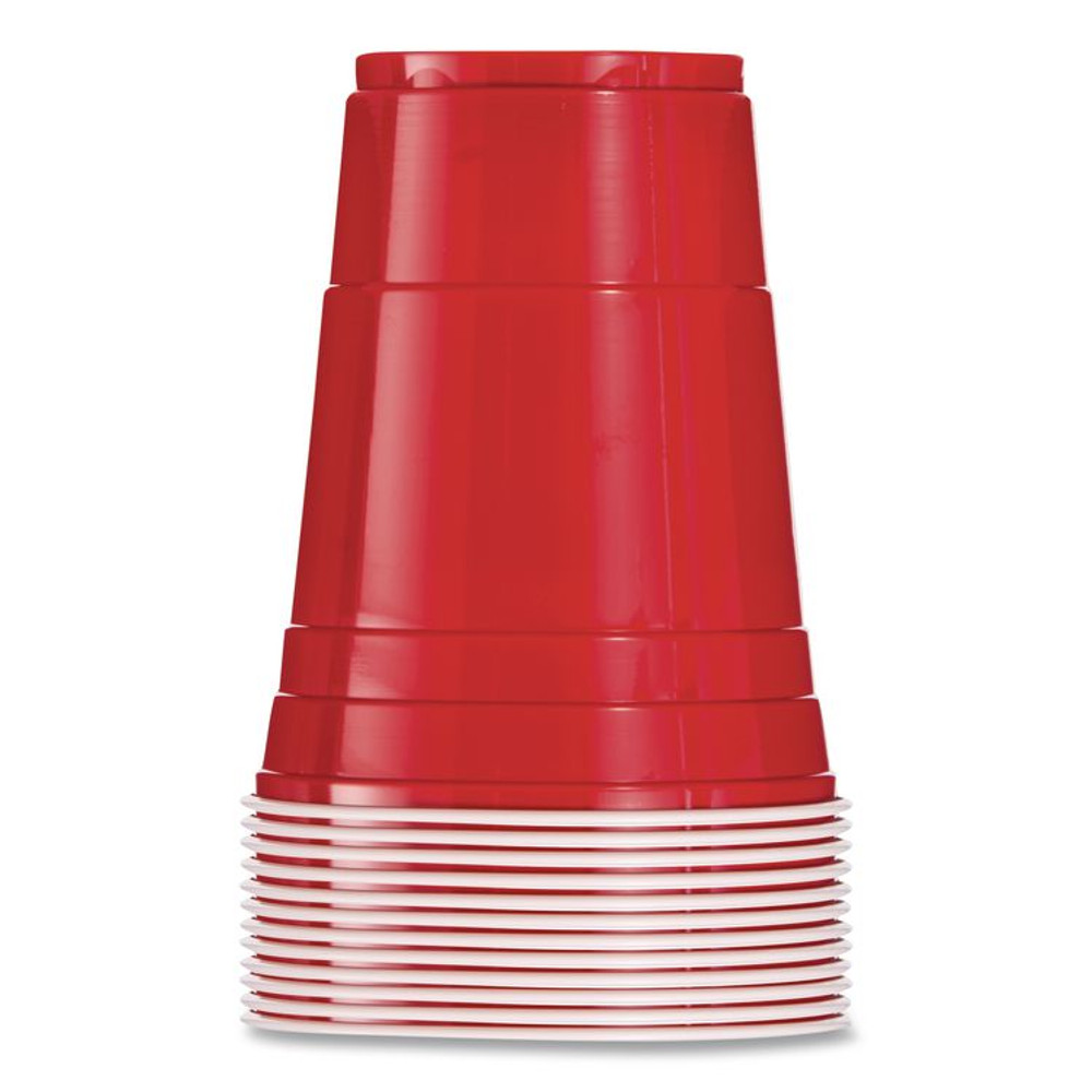 DART P16R SOLO Party Plastic Cold Drink Cups, 16 oz, Red, 50/Bag, 20 Bags/Carton