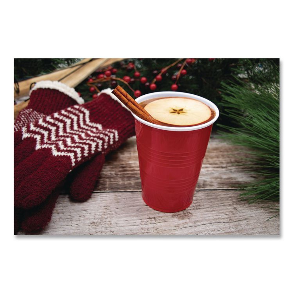 DART P16R SOLO Party Plastic Cold Drink Cups, 16 oz, Red, 50/Bag, 20 Bags/Carton