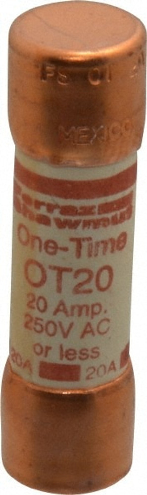 Ferraz Shawmut OT20 Cylindrical Fast-Acting Fuse: K5, 20 A, 50.8 mm OAL, 14.4 mm Dia