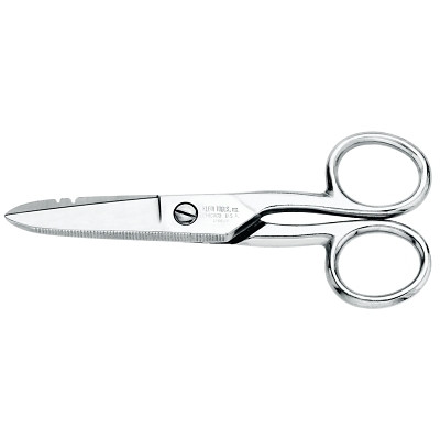Klein Tools Electrician's Scissors, 5-1/4 in, Silver