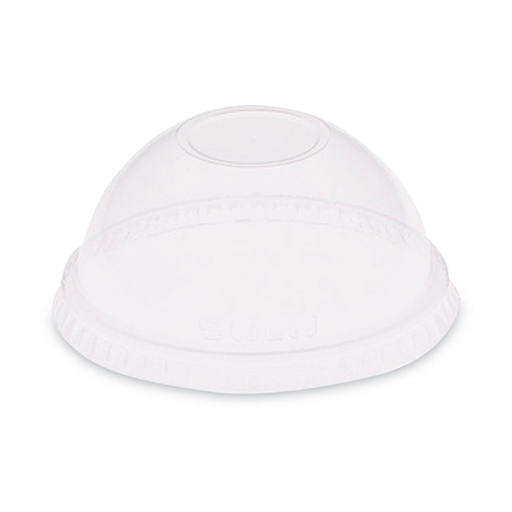 DART SOLO® DL620 Dome-Top Cold Cup Lids, Fits 2.5 oz to 9 oz Cold Cups, Plastic, Clear, 2,500/Carton