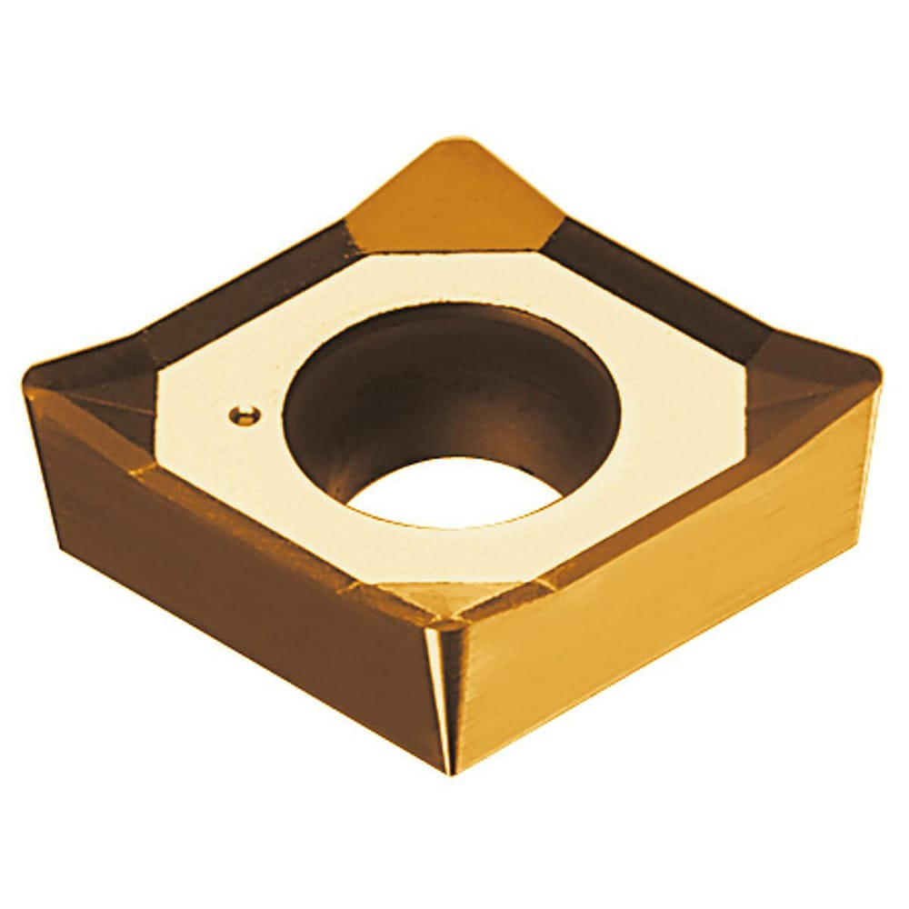 Arno 12447 Turning Insert: CCGT430.5FN-ALU AT10, Solid Carbide - Neutral, 9.67 mm Long, 9.53 mm Inscribed Circle, 0.2 mm Corner Radius, 80 ° Diamond