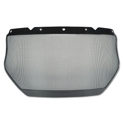 MSA V-Gard® Accessory System Mesh Visor, Uncoated, Silver, 17 in L x 8 in H