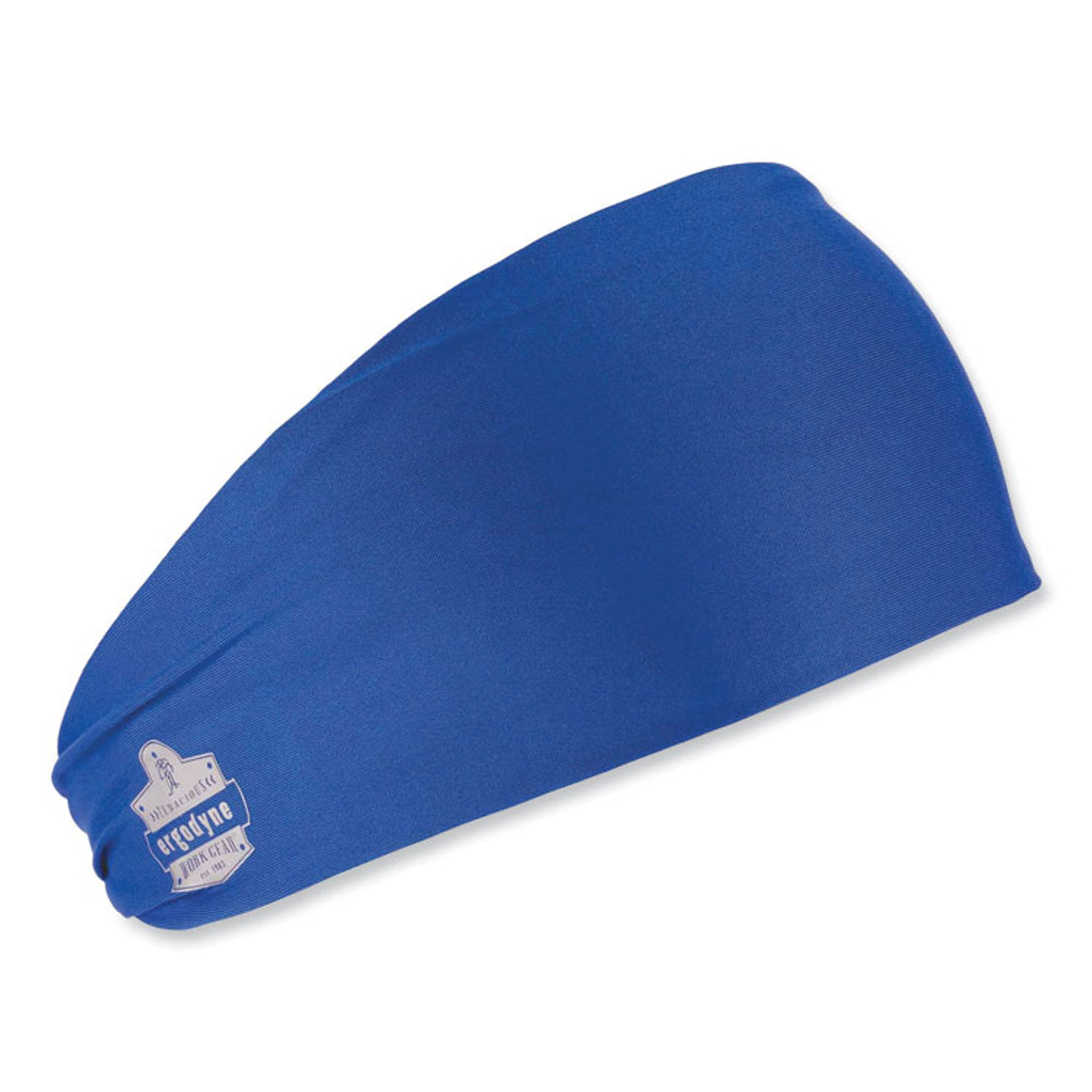 TENACIOUS HOLDINGS, INC. ergodyne® 12701 Chill-Its 6634 Performance Knit Cooling Headband, Polyester/Spandex, One Size Fits Most, Blue