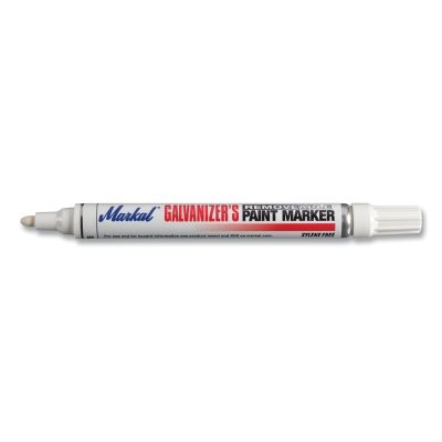 LA-CO Industries Inc Markal® Galvanizer's Removable Paint Marker, White, Medium Tip, Bullet