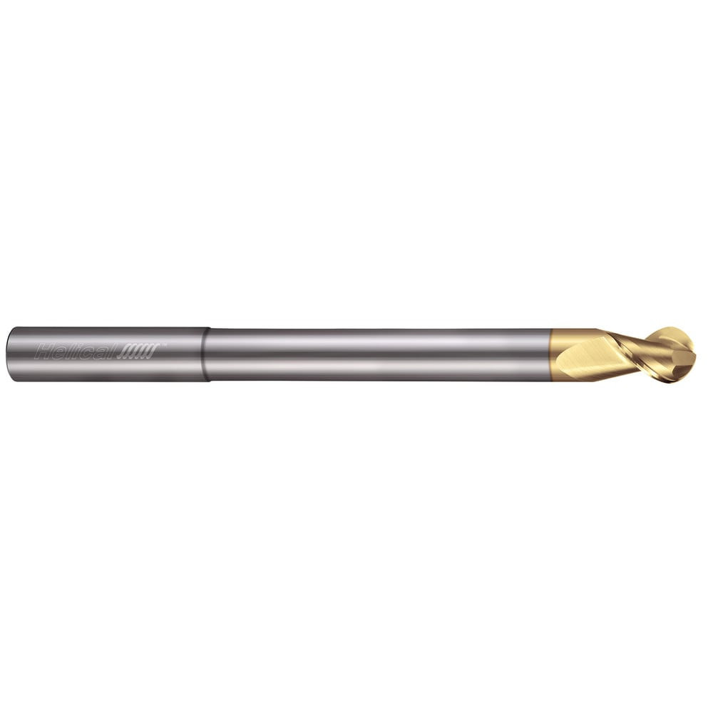 Helical Solutions 18192 Ball End Mill:  0.3125" Dia,  0.4375" LOC,  2 Flute,  Solid Carbide