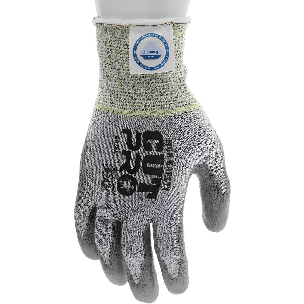 MCR Safety 9676L Cut-Resistant Gloves: Size L, ANSI Cut A3, Polyurethane, Dyneema