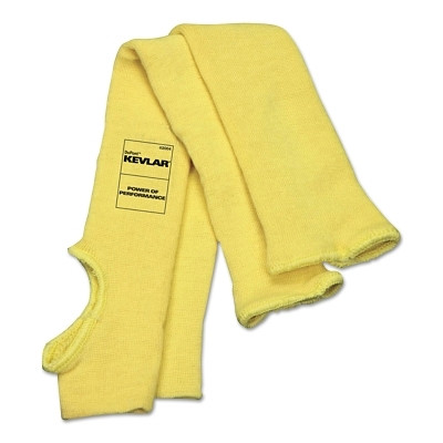 MCR Safety Cut Pro® Cut Resistant Sleeve, 18 in L x 2.25 in W, Yellow, Universal, Slip-On with Thumbslot, Economy