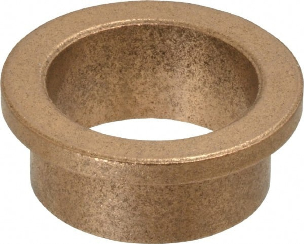 Boston Gear G00323 Flanged Sleeve Bearing: 7/8" ID, 1" OD, 1/2" OAL, Oil Impregnated Bronze