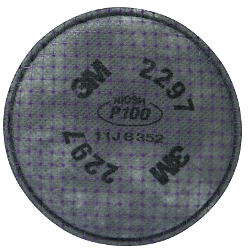 3M™ 7000127451 Advanced Particulate Filter, P100, Oil/ Non-Oil Based Particulates/Organic Vapors, Magenta