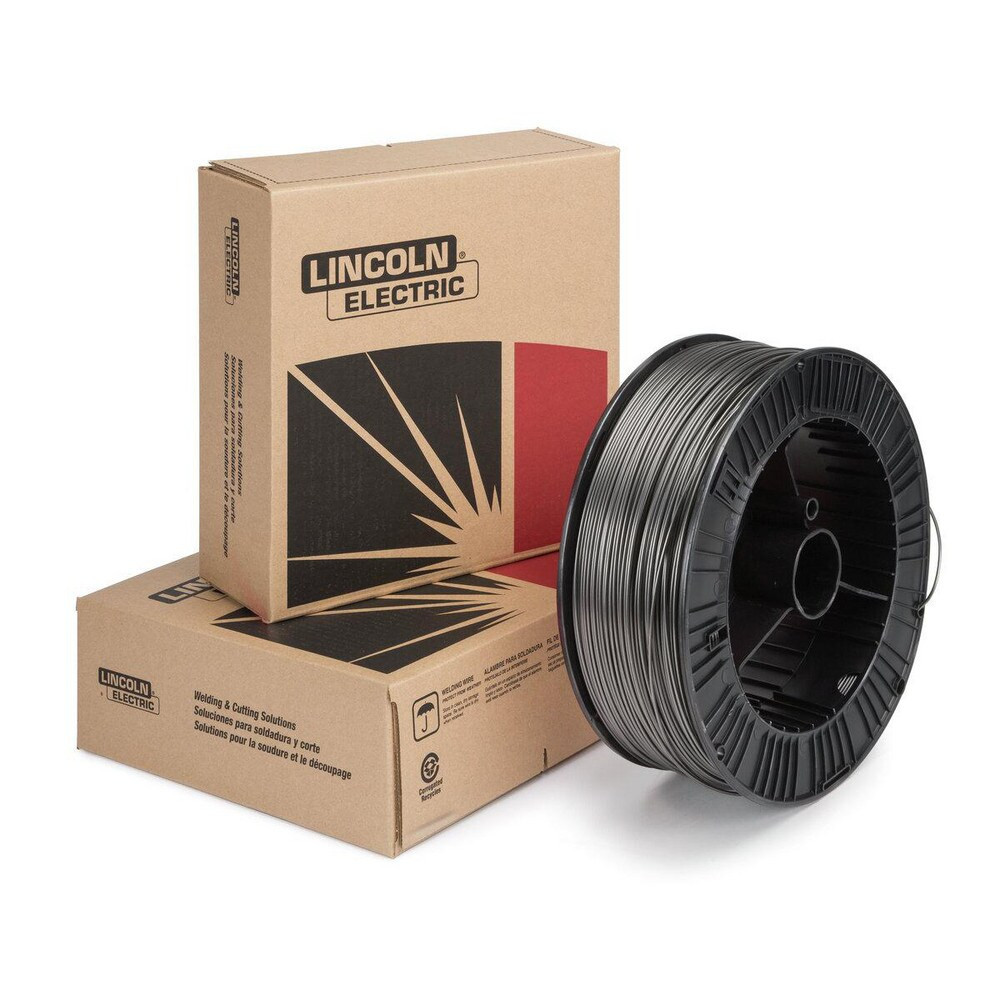 Lincoln Electric ED037108 MIG Solid Welding Wire: 0.045" Dia, Steel Alloy