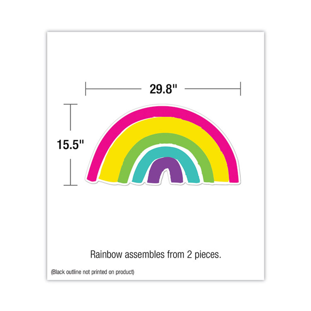 CARSON-DELLOSA EDUCATION 110524 Motivational Bulletin Board Sets, 75-Piece Set, Kind Vibes, 30" x 16", Multicolor
