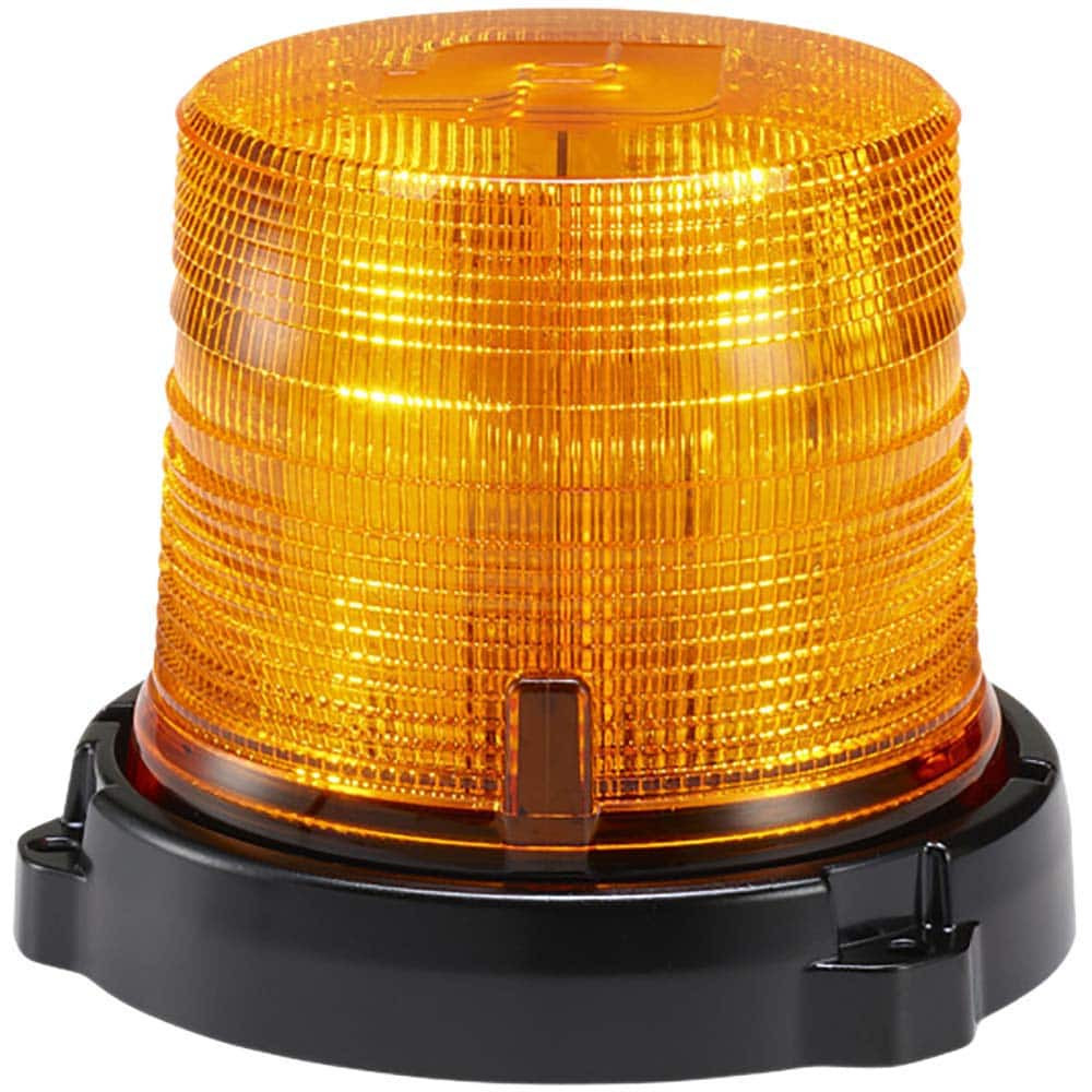 Federal Signal Emergency 100SS-A Emergency Light Assemblies; Light Assembly Type: Beacon ; Voltage: 12-24 V dc ; Mount Type: Suction; Magnetic ; Overall Diameter: 6.5in ; Brightness: Class 1 cd; Class 1 J ; Standards: SAE J845 Class 1