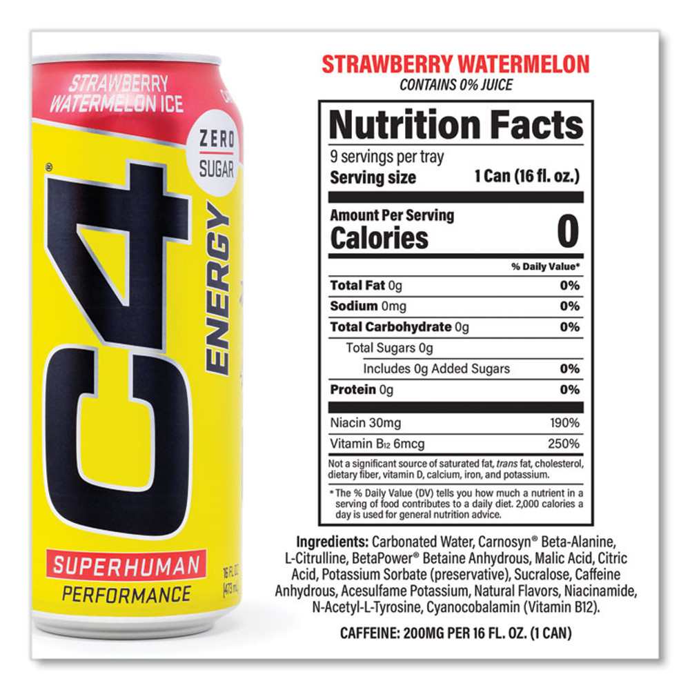 NUTRABOLT BRANDS C4® Energy 22002047 Drink Variety Pack, Assorted Flavors, 16 oz Can, 18/Carton