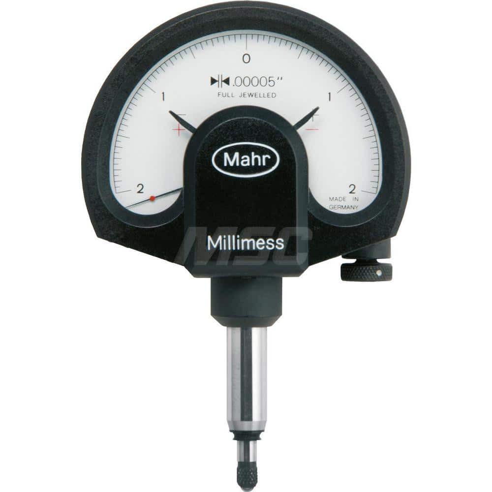Mahr 4332905KAL Dial Comparator Gages; Dial Color: White ; Overtravel (mm): 2.50