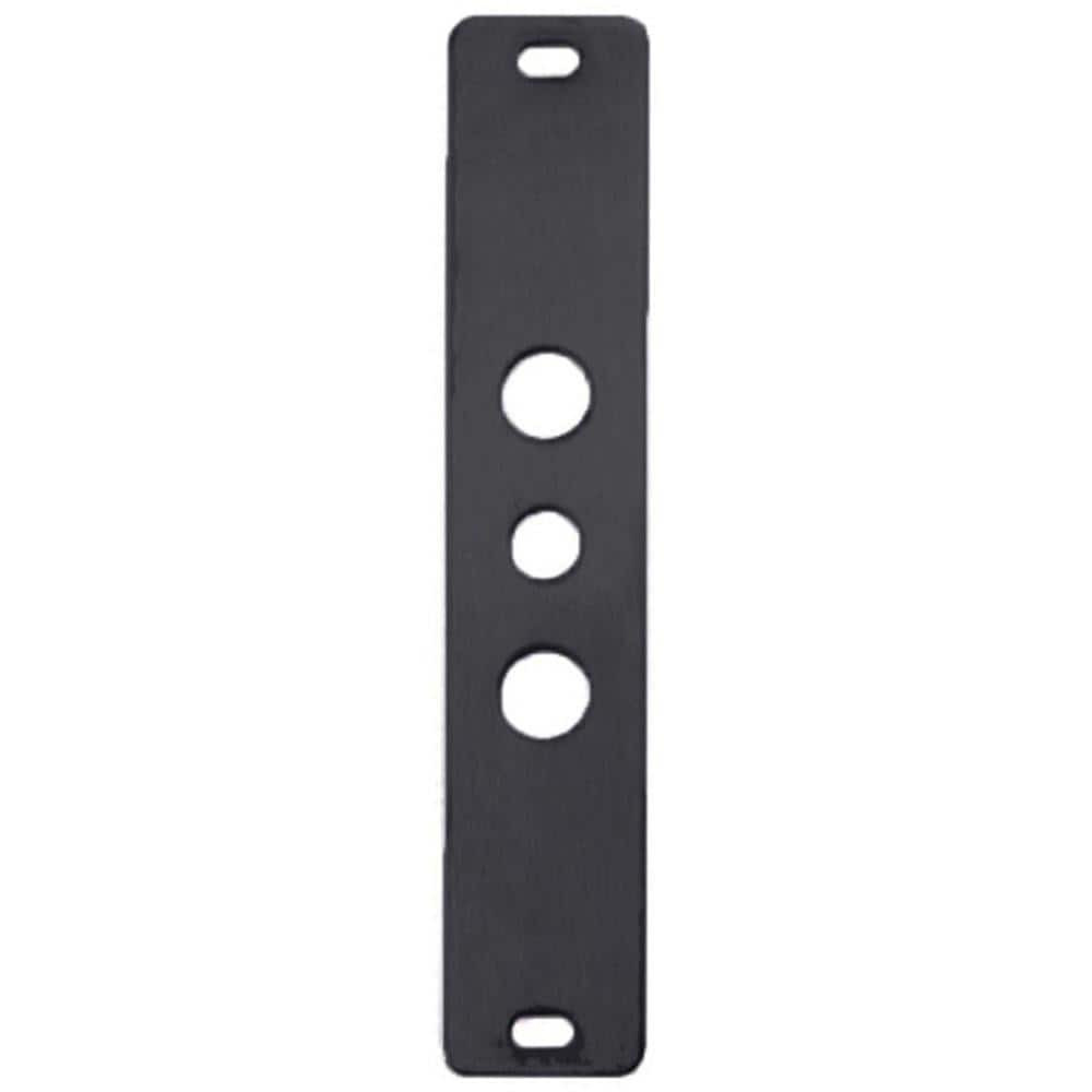 Hes 9000-108-BSP Filler Plates; Type: Spacer Bracket ; Length (Inch): 9 ; Width (Inch): 1-3/4 ; Diameter (Inch, Fraction): 1/8 ; Material: Aluminum ; Finish Coating: Black Suede