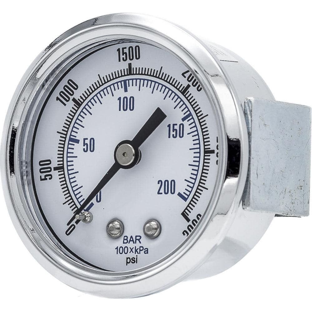 PIC Gauges 103D-204P Pressure Gauges; Gauge Type: Utility Gauge ; Scale Type: Dual ; Accuracy (%): 3-2-3% ; Dial Type: Analog ; Thread Type: 1/4" MNPT ; Bourdon Tube Material: Bronze