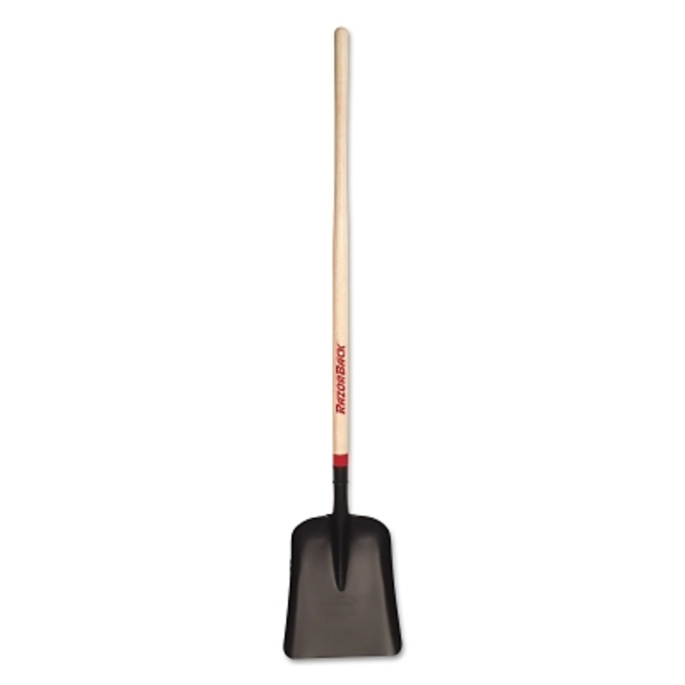 The AMES Companies, Inc. RAZOR-BACK® 79805 General and Special Purpose Shovel, 14.5 in L X 11.5 in W Blade, 48 in North American Hardwood Straight Handle