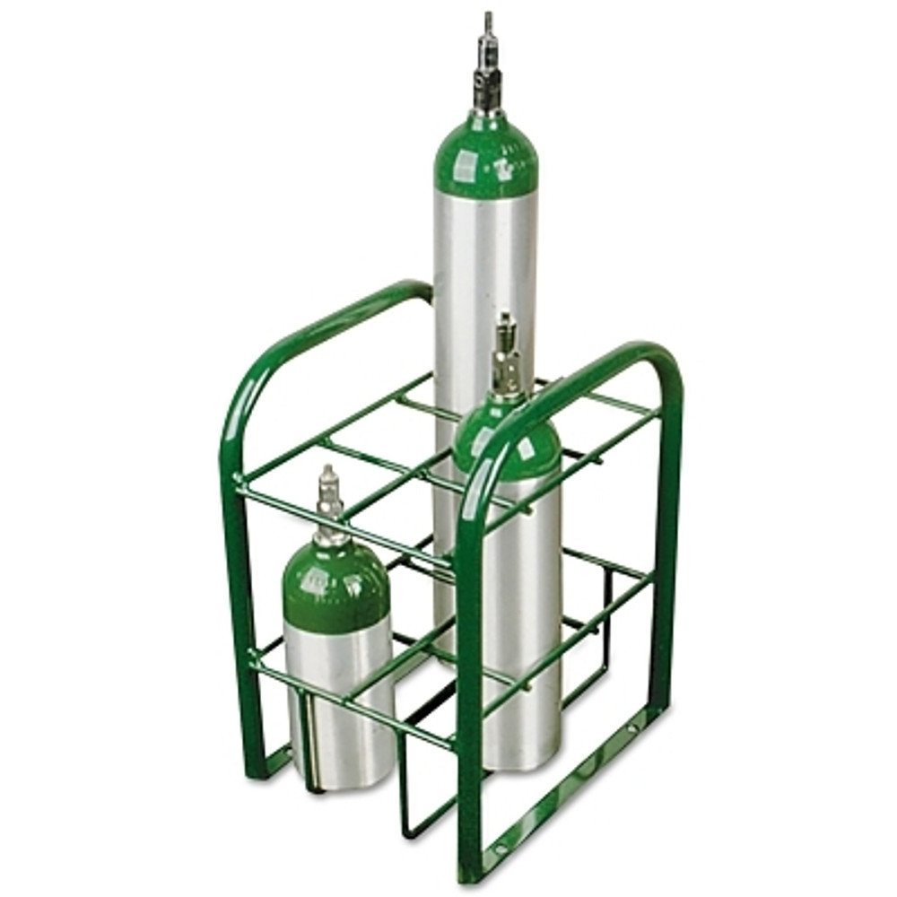 Anthony Multiple M7/M9/C/D/E Cylinder Stand, 15 in W x 19.5 in H x 12 in D, 6-Cylinder, Stationary