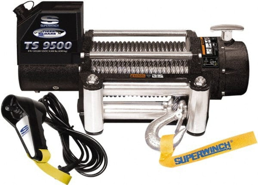 Superwinch 1595200 9,500 Lb Capacity, 95' Cable Length, Automotive Heavy-Duty Recovery Winch