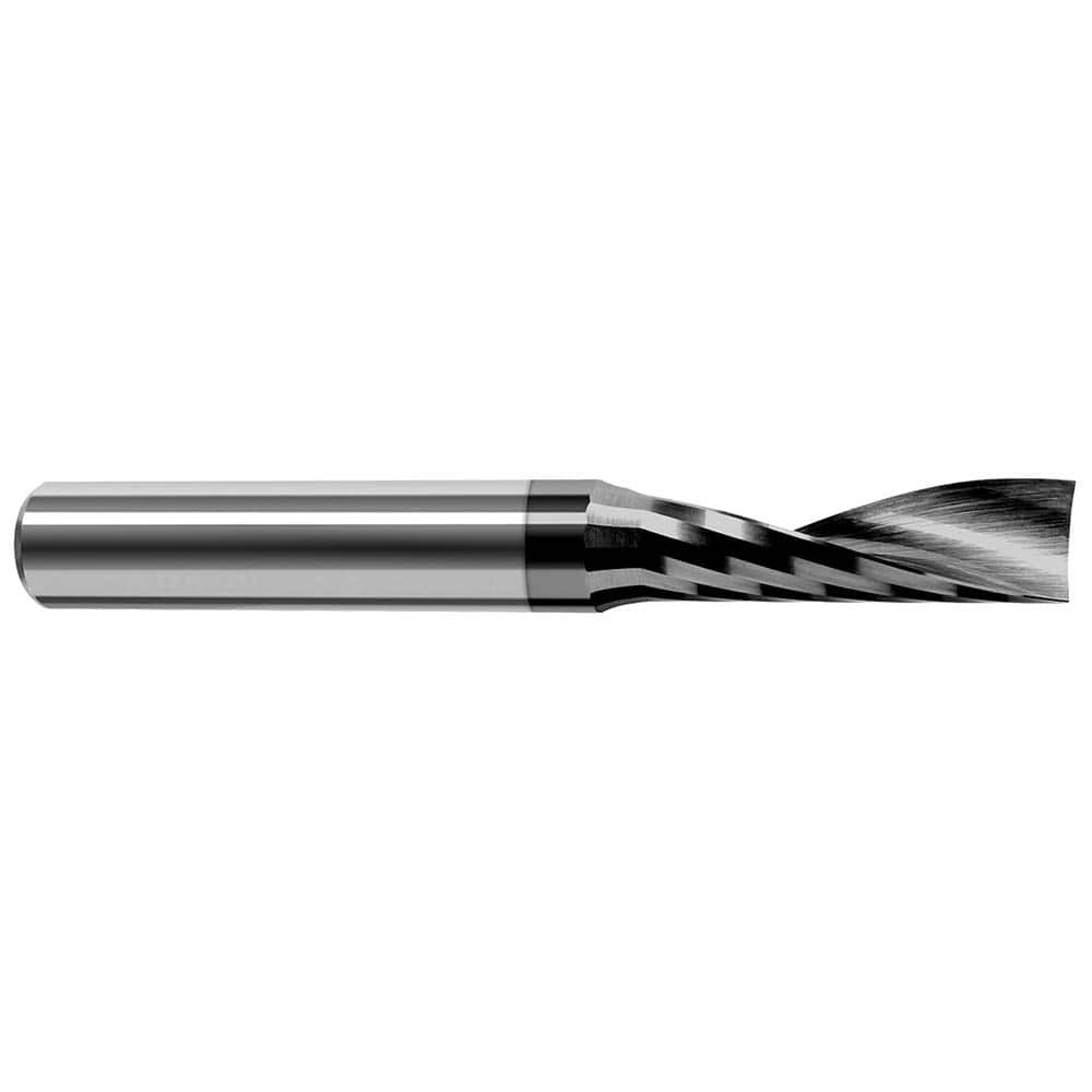 Harvey Tool 51431-C4 Square End Mill: 1/32'' Dia, 3/32'' LOC, 1/8'' Shank Dia, 1-1/2'' OAL, 1 Flute, Solid Carbide