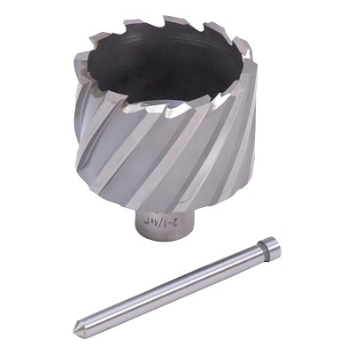 Evolution Cyclone HSS Premium Grade Annular Cutter, 13/16 in dia x 1 in Depth, 3/4 in Weldon Shank, Includes Pilot Pin