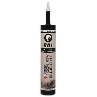 Red Devil 100% Silicone Architectural Grade RTV Sealant, 9.8 fl oz Cartridge, Black