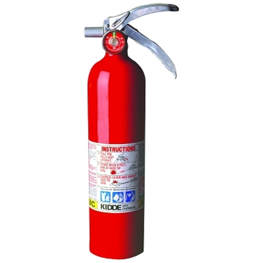 Kidde Pro Plus Multi-Purpose Dry Chemical Fire Extinguisher - ABC Type, 2.5 lb (Average)