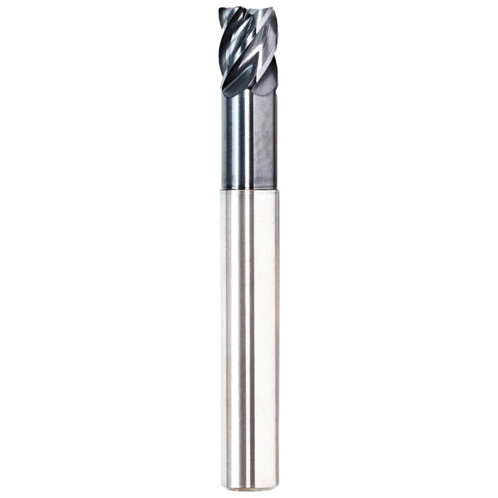 GWS 312273 Corner Radius End Mill: 5/8" Dia, 3/4" LOC, 0.09" Radius, 5 Flutes, Solid Carbide