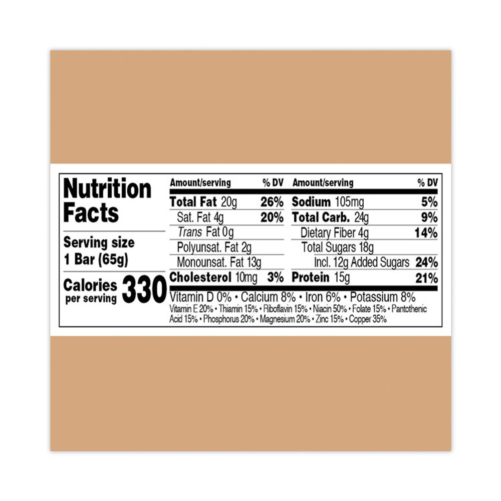 PERFECT SNACKS Bar® 30700247 Refrigerated Protein Bar, Dark Chocolate Peanut Butter with Sea Salt, 2.3 oz Bar, 16/Carton