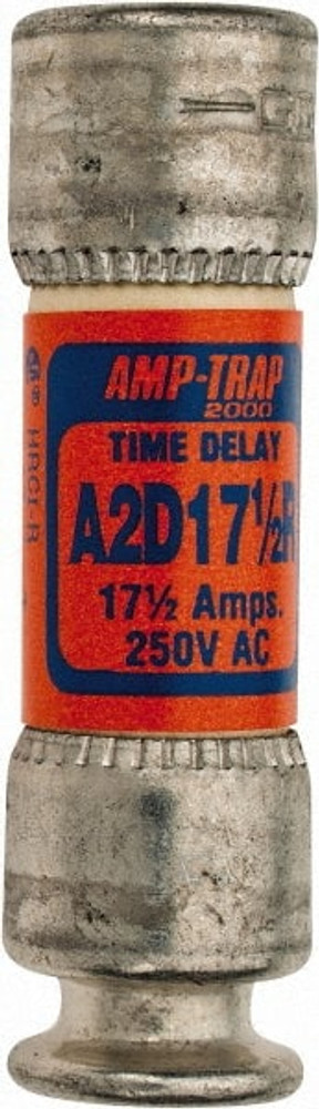 Ferraz Shawmut A2D17-1/2R Cylindrical Time Delay Fuse: RK1, 17.5 A, 51 mm OAL, 14 mm Dia