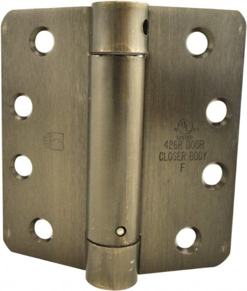 Hager 1251-4X4-10B Self Closing Hinge: Full Mortise, 4" Wide, 8 Mounting Holes