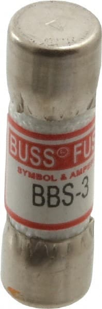 Cooper Bussmann BBS-3 Cartridge Fast-Acting Fuse: 3 A, 1-3/8" OAL