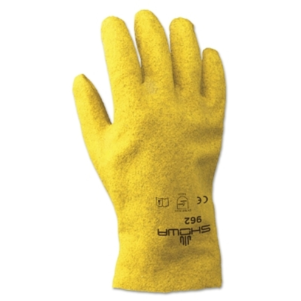 SHOWA® 962XL11 962 Series Glove, 11/X-Large, Gray/Yellow