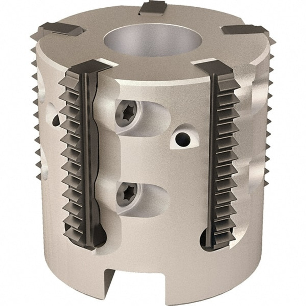Vargus 80571 Indexable Thread Mill: 2.323" Cut Dia, 7.874" Max Hole Depth, Internal & External, Solid Carbide