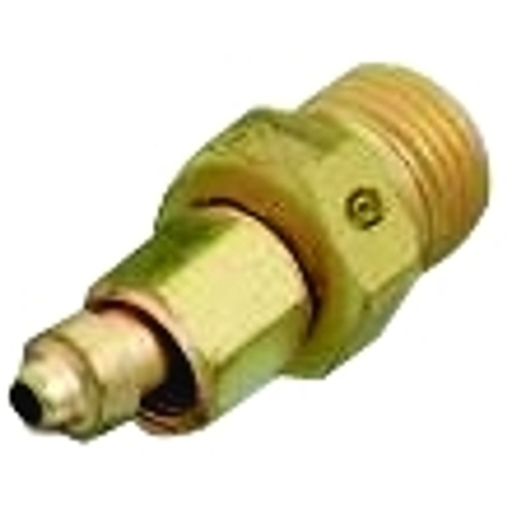 Western Enterprises Brass Hose Adaptor, 200 psig, Brass, B-Size (M)/ A-Size RH (F)