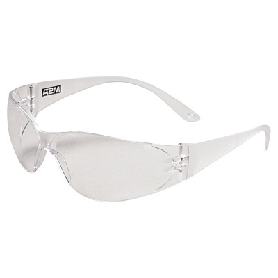 MSA Arctic Protective Eyewear, Clear Lens, Anti-Scratch, Clear Frame