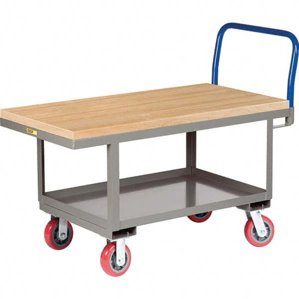 Little Giant. RNJ2-3060-6PY Platform Truck: 2,000 lb Capacity, Steel Deck, 60" Long, 26" High